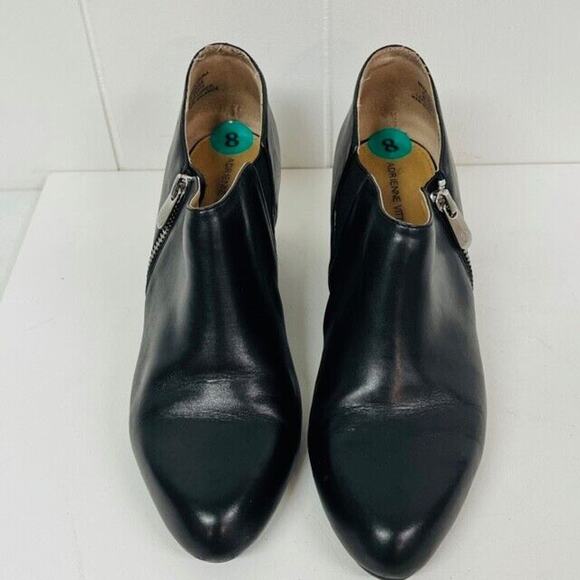 Adrienne Vittadini Midge Womens Size 8 Brown Side Zip Wedge Booties Shoes - Picture 7 of 16